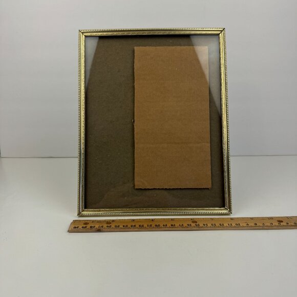 Vtg Lot Tabletop Gold Metal Picture Photo Frames BiFold Hinged Easel Back READ - Picture 9 of 11